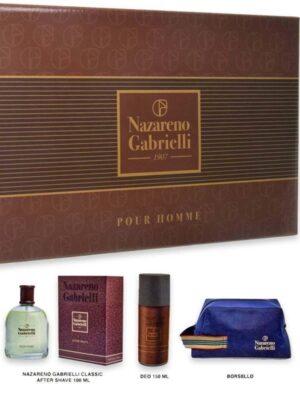 Nazareno gabrielli uomo after shave 100ml+deo 150ml+ beauty