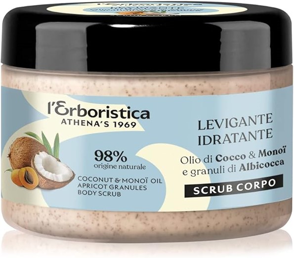 19CF111EE58559F26113F175619D3BB4_ L'erboristica scrub corpo crema ai granuli di albicocca 200m