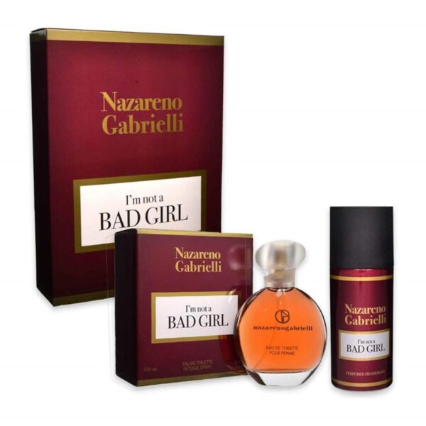 2D99A496AC3EEDC7E7A728A51C5FCA98_ Nazareno gabrielli i'm not a bad girl edt 100 ml + deo 150 m