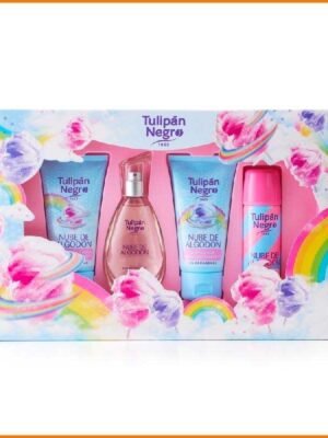 Tulipan negro estuche pack regalo nube de algodon