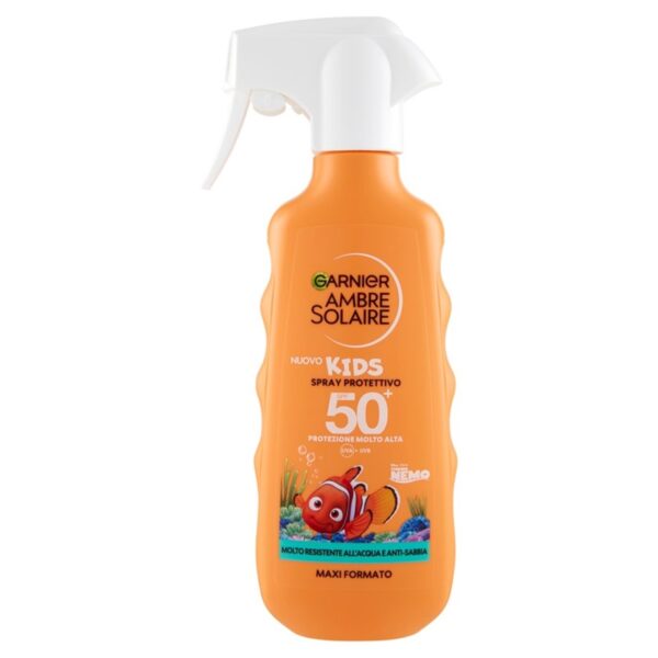 C6AA38F81DF52EED37D1510051F7F5AA_ Garnier ambre solaire kids spray protettivo 50+ nemo 270ml