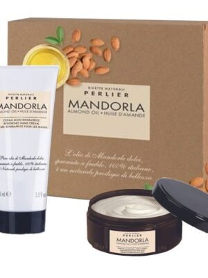 Perlier cofanetto pasta di mandorla & crema mani riparatrice
