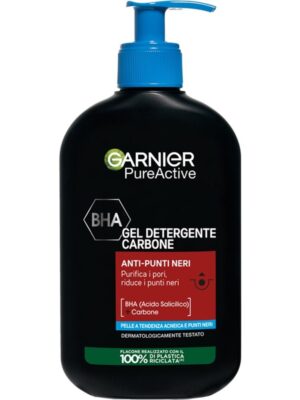 Garnier pure active gel detergente carbone anti punti neri