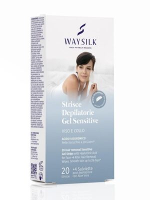 Waysilk strisce depilatorie viso & collo gel sensitive