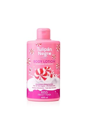 Tulipan negro body lotion fresa y nata 400ml '22