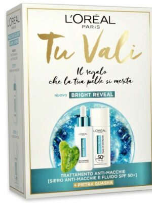 L'oreal coffret bright  reveal  siero + spf 50