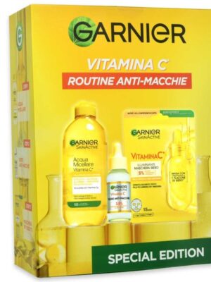 Garnier coffret  vitamin c a.micellare-siero illuminante+mas