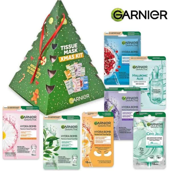 473A49F6566D2438B403CC8CAA102350_ Garnier coffret 7 maschere monouso (5 viso 2 occhi)