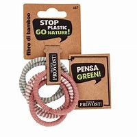 Franck provost stop plastic - elastici assortiti bamboo 6 pz