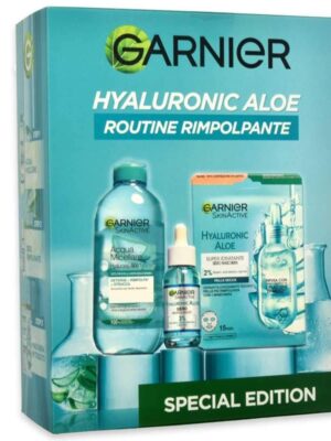 Garnier coffret aloe siero illuminante+maschera tessuto alo