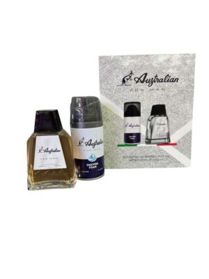 Australian for man bianco schiuma da barba+ aftershave 100 m