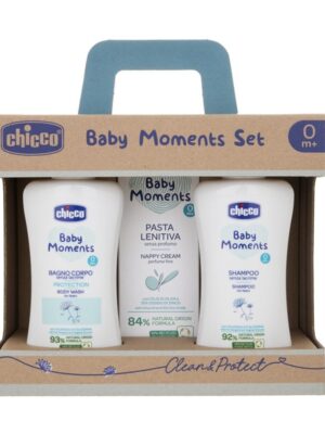 Chicco baby moment set shampoo bagno pasta lenitiva