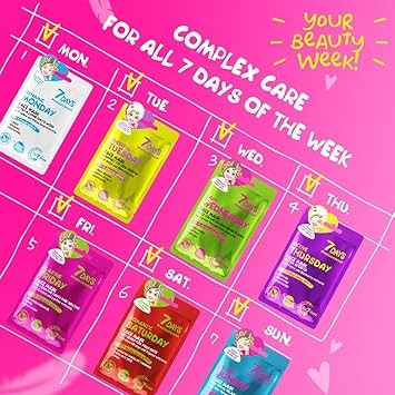 436D2D512D79258128D0DD1CEBA19C2E_ 7days cofanetto regalo di maschere viso, (7 pz)