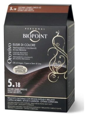 Biopoint elisir di colore 5.18 castano chiaro choco ice