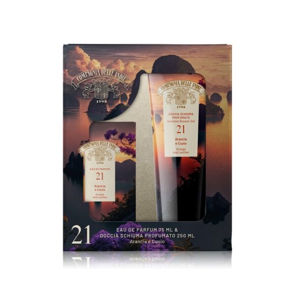7504FAB7E2F6B362C10D03EE4E79C1BF_ Compagnia delle indie box profumo + bagno arancia & cuoio