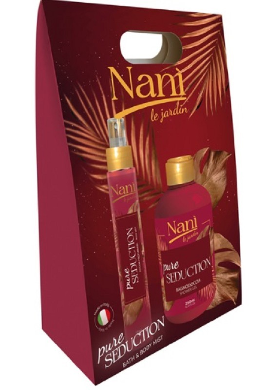 86837F63B8D8C4417D9E9AAD08C236BA_ NanÌ acqua profumata 75ml + bagnodoccia 300ml pure seduction