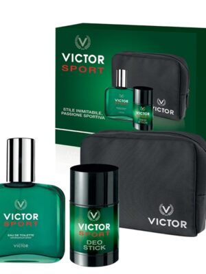 Victor cofanetto edt 100ml + deo stick + pochette