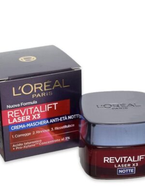 L' oreal revitalift laserx3 crema viso anti-eta' notte 50 ml