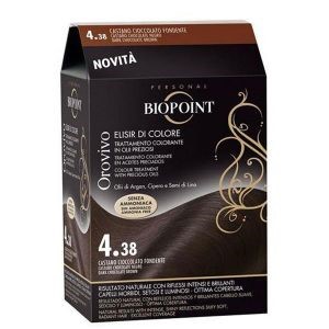 Biopoint elisir di colore 4.38 castano cioccolato fondente