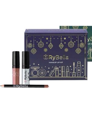 Rybella makeup lip kit lip color + lip gloss + matita