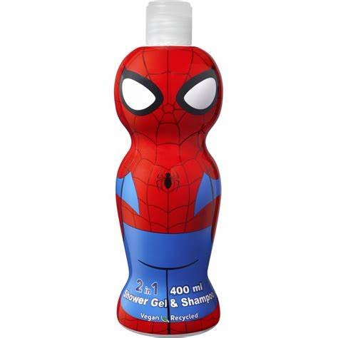 FEDA9D83B01D078F6693D3235EEBC153_ Air val spiderman 2in1 shower gel & shampoo 400 ml