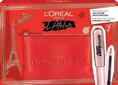 L'oreal box air mega volum masc + matita