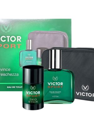 Victor sport cofanetto edt 100ml + deo stick + pochette