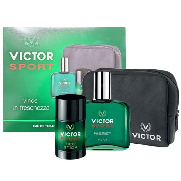 62D765F4715A4EB0DDE500B9FEB7985D_ Victor sport cofanetto edt 100ml + deo stick + pochette