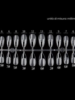 Estrosa nail gel tips mandorla lunga art. 7659