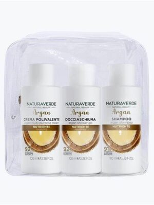 Naturaverde kit viaggio argan 3pz x 100ml