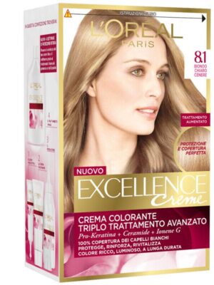 L'oreal excellance creme 8.1 biondo chiaro cenere