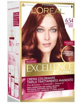 L'oreal excellance creme 6.54 biondo scuro mogano ramato