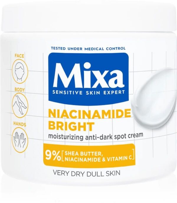 Mixa niacinamide crema corpo vaso jar 400 ml