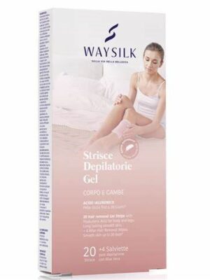 Waysilk strisce depilatorie gel corpo e gambe