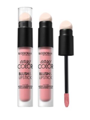 Deborah easy color blush & lipstick 01 pink crush