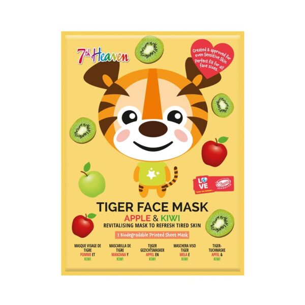 7th heaven face mask tiger apple & kiwi