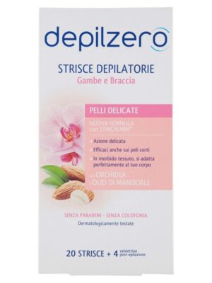 Depilzero strisce depilatorie gambe e braccia orchidea e oli