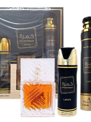 Lattafa khamrah box edp 100 ml + deo + air freshener